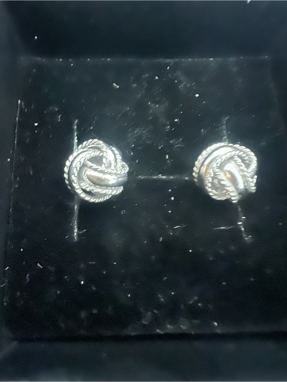 Knot Stud Earrings - sterling Silver